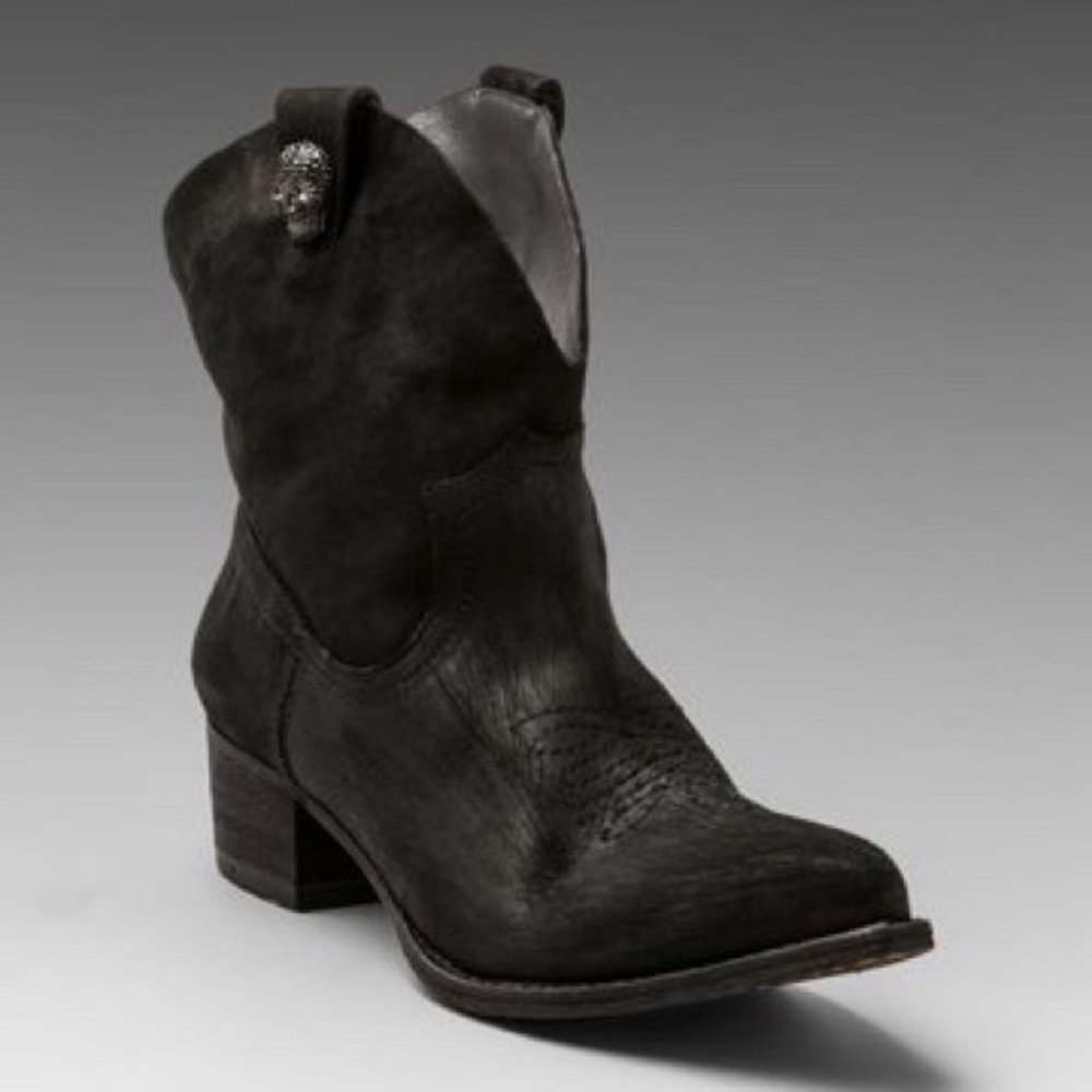 Zadig and Voltaire Payne Cowboy Boot in Black
